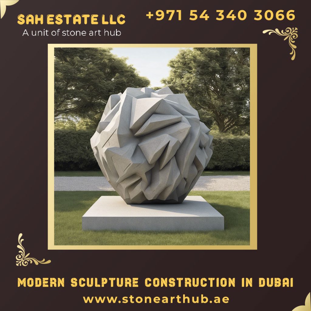 Modern Sculpture Construction in Dubai