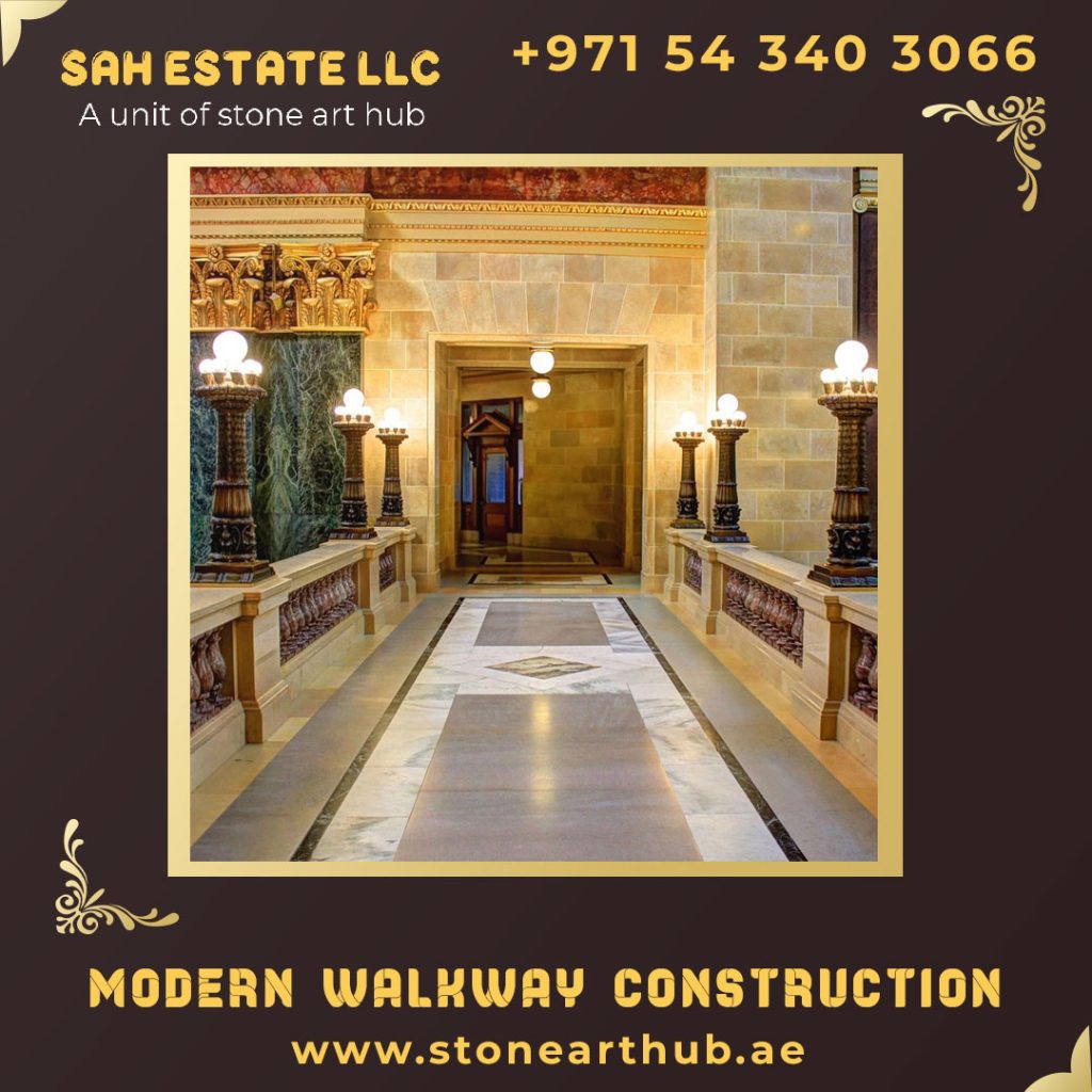 Modern Walkway Construction in Dubai