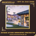 Outdoor Kitchen Hardscaping Construction in Dubai