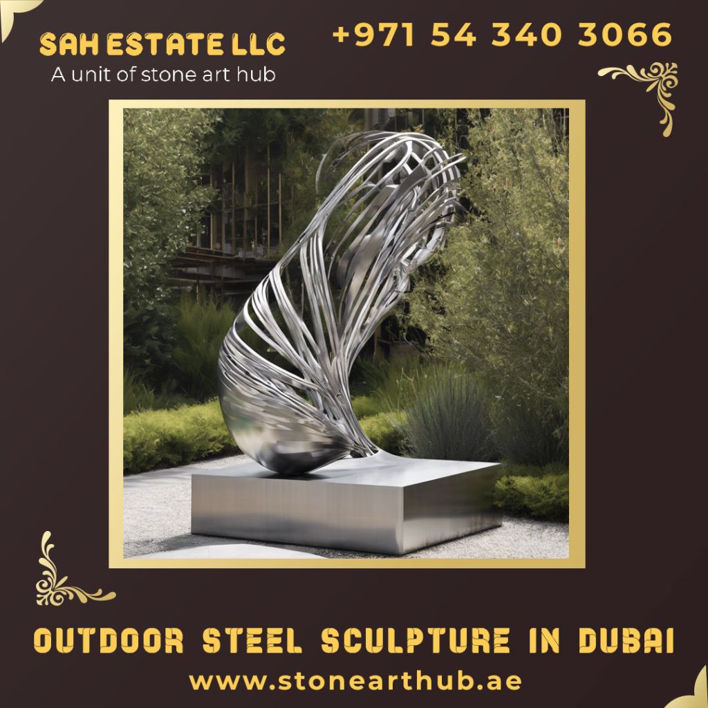 Outdoor Steel Sculpture in Dubai