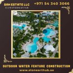 Outdoor Water Feature Construction in Dubai