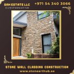 Stone Wall Cladding Construction in Dubai