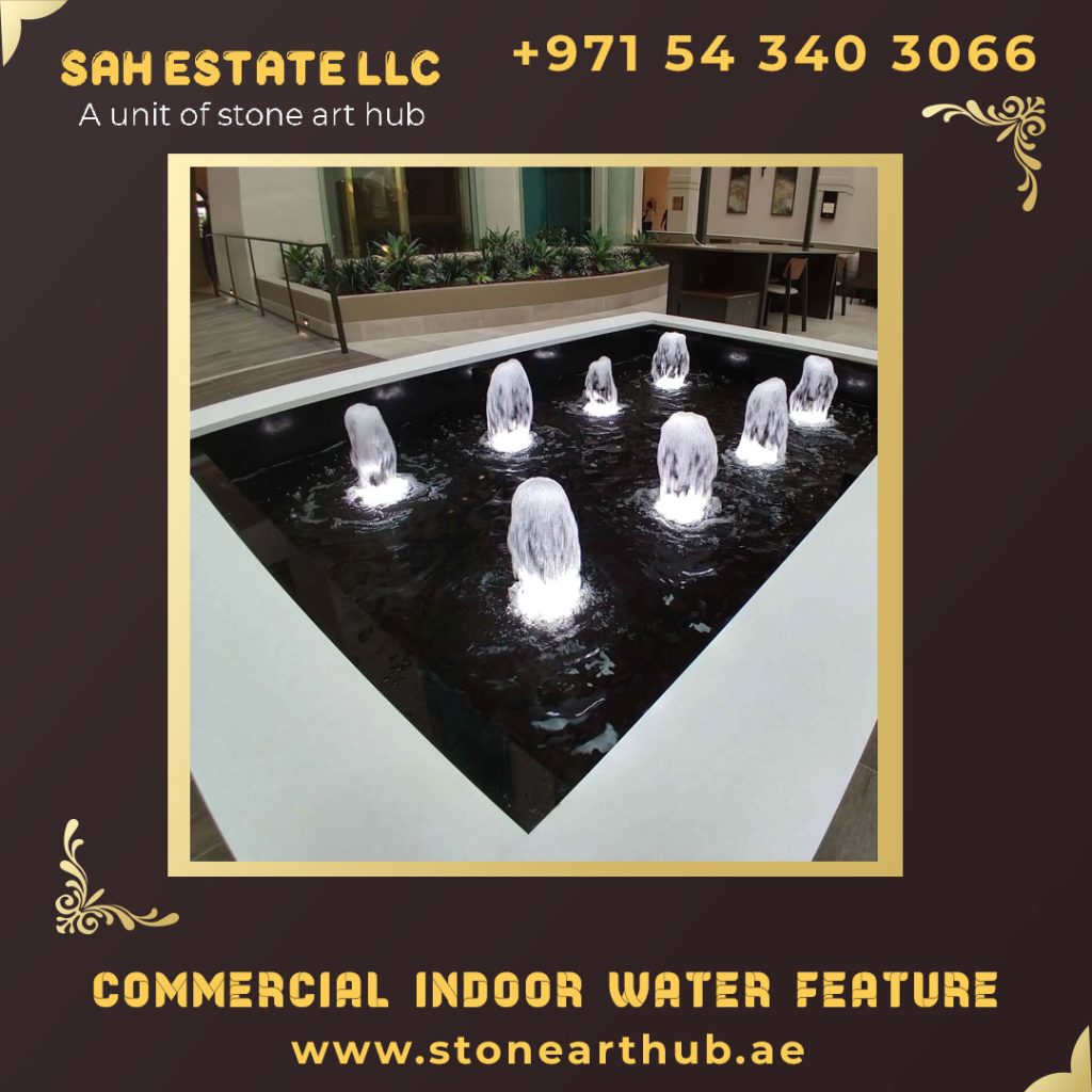 Commercial Indoor Water Feature Contractors in Dubai