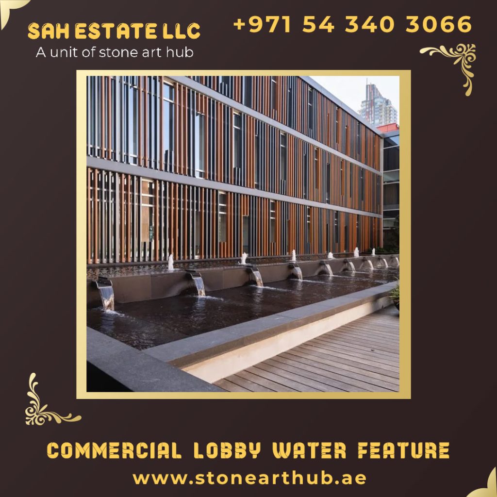 Commercial Lobby Water Feature Contractors in Dubai