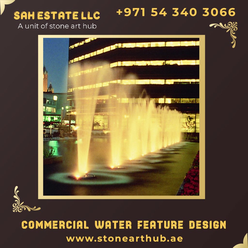 Commercial Water Feature Design in Dubai