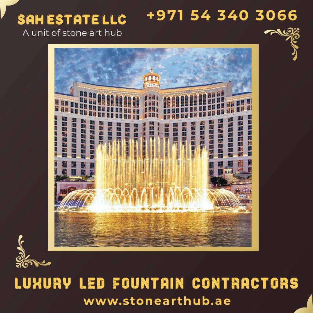 Luxury LED Fountain Contractors in Dubai