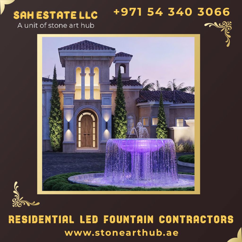 Residential LED Fountain Contractors in Dubai