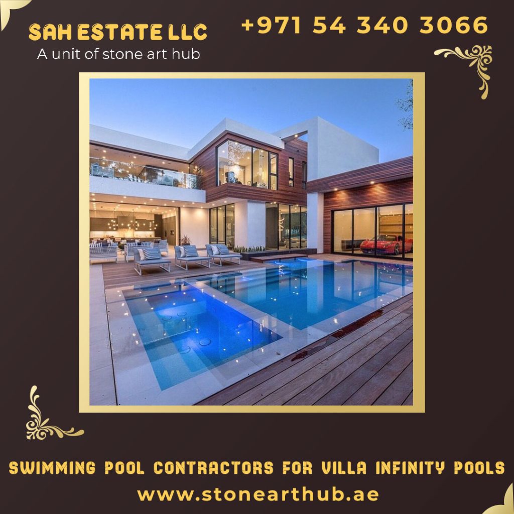 Residential Swimming Pool Contractors For Villa Infinity Pools in Dubai