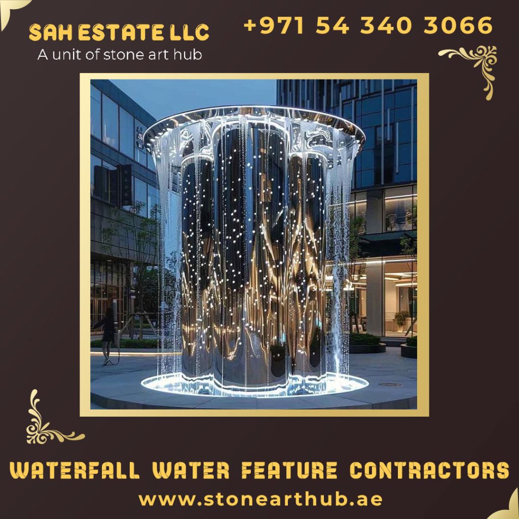 Residential Waterfall Water Feature Contractors in Dubai