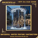 Residential Waterfall Water Feature Contractors in Dubai