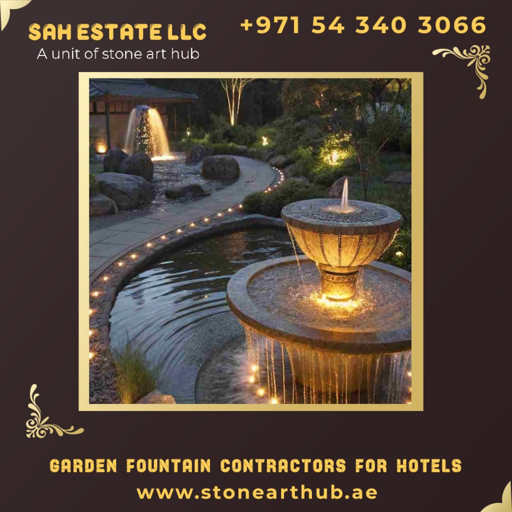 Garden Fountain Contractors For Hotels in Dubai
