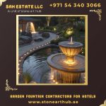 Garden Fountain Contractors in Dubai 3 Garden Fountain Contractors For Hotels in Dubai