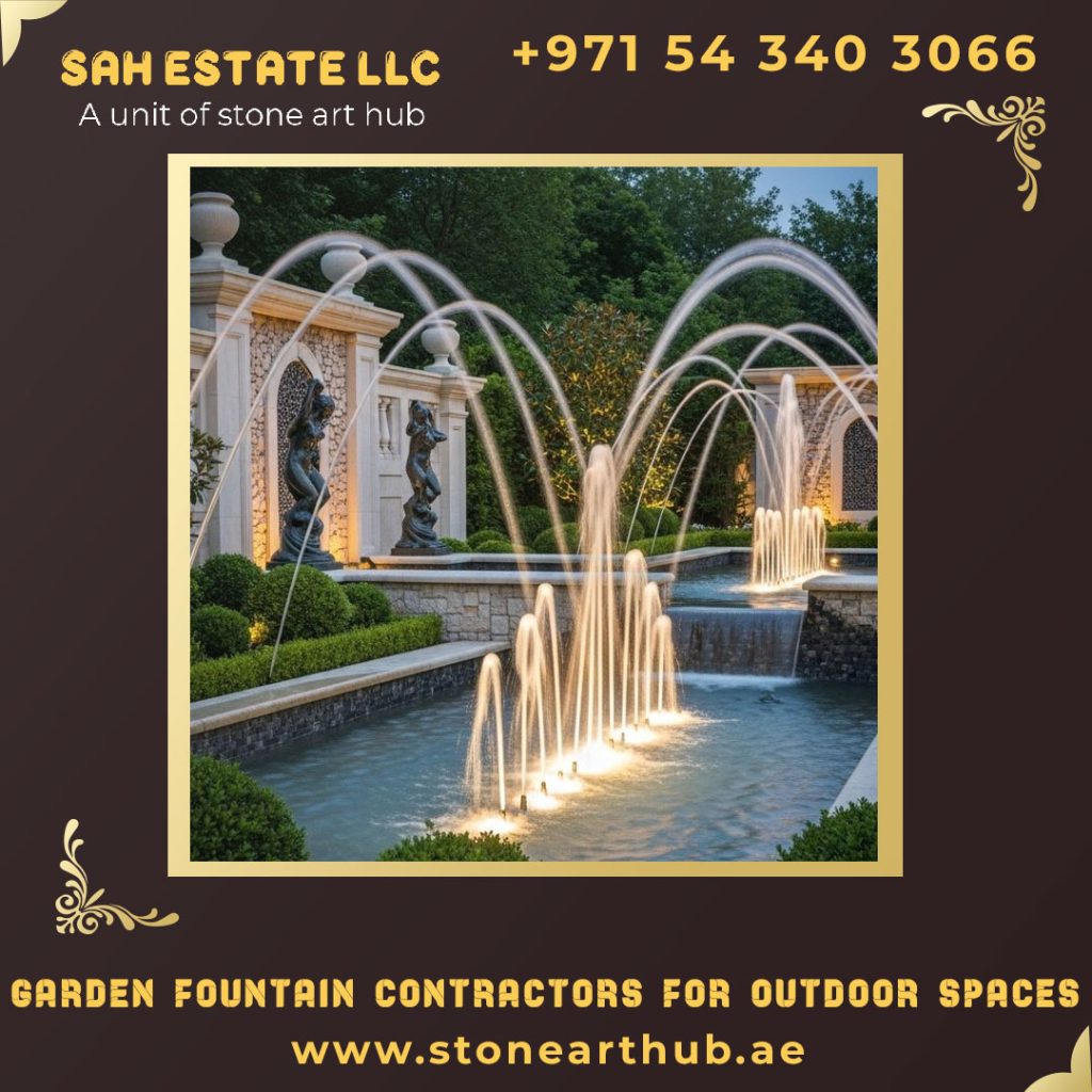 Garden Fountain Contractors For Outdoor Spaces in Dubai