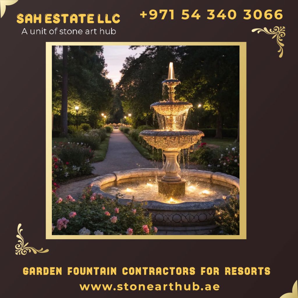 Garden Fountain Contractors For Resorts in Dubai