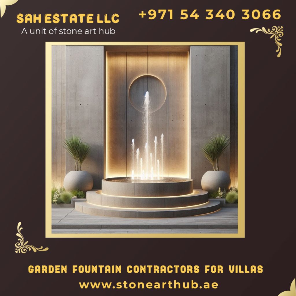 Garden Fountain Contractors For Villas in Dubai