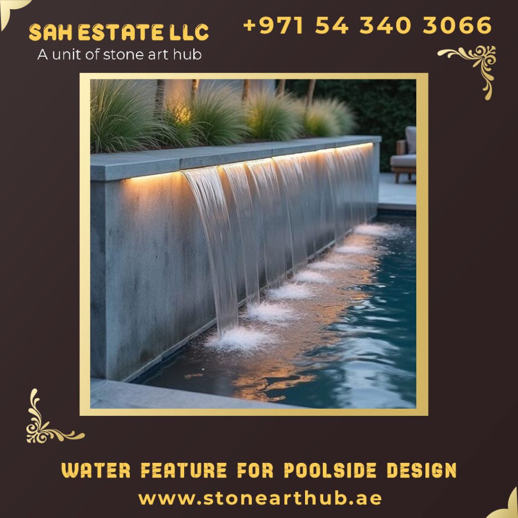 Luxury Water Feature Contractors For Poolside Design in Dubai