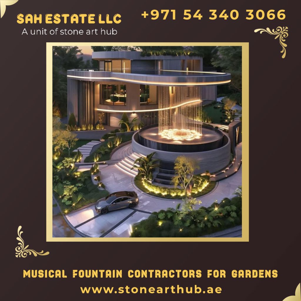 Musical Fountain Contractors For Gardens in Dubai