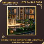 Musical Fountain Contractors For Luxury Villa in Dubai