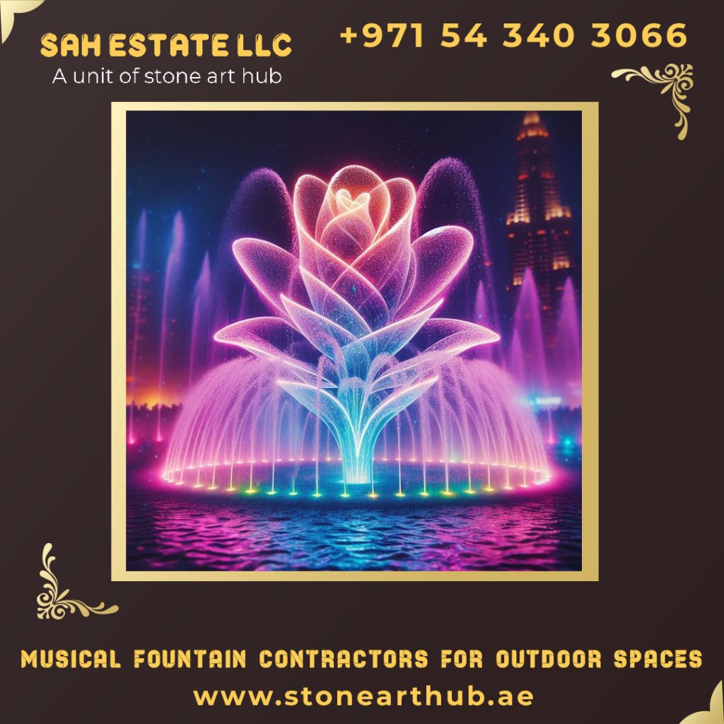Musical Fountain Contractors For Outdoor Spaces in Dubai
