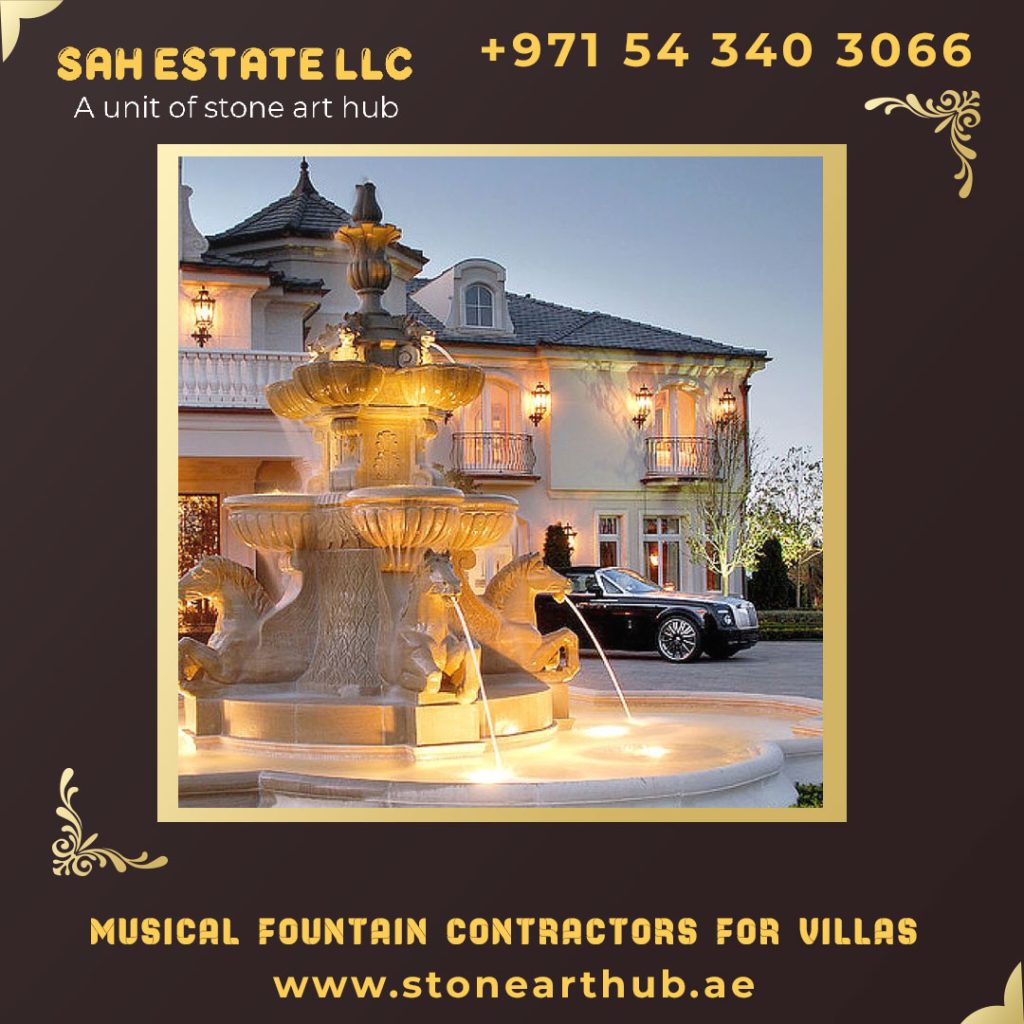 Musical Fountain Contractors For Villas in Dubai