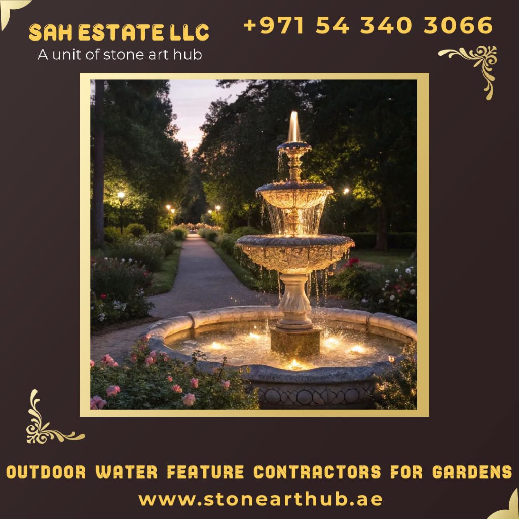 Outdoor Water Feature Contractors For Gardens in Dubai