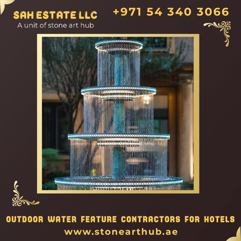 Outdoor Water Feature Contractors For Hotels in Dubai
