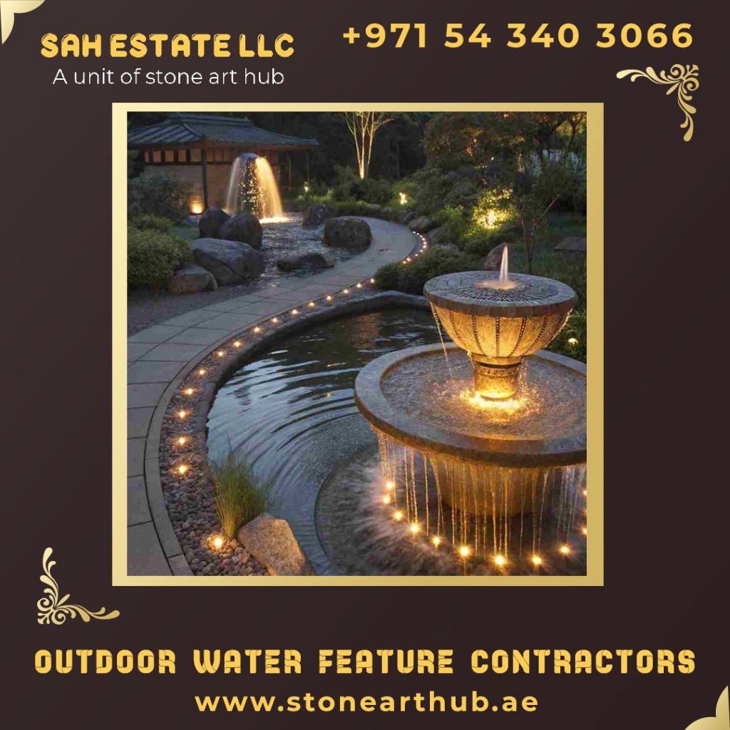 Outdoor Water Feature Contractors in Dubai