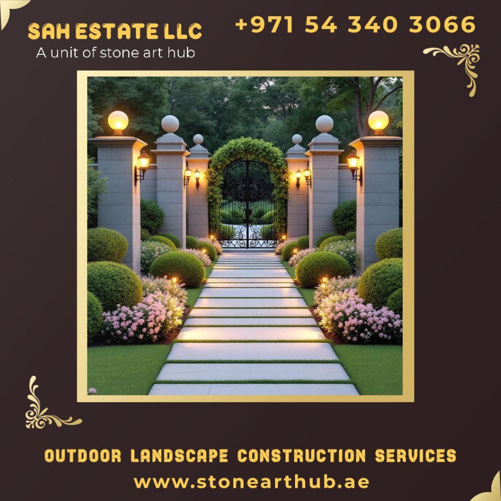 Outdoor Landscape Construction Services Abu Dhabi