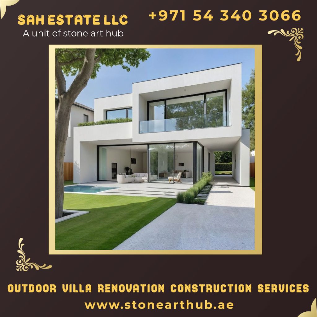 Outdoor Villa Renovation Construction Services Abu Dhabi