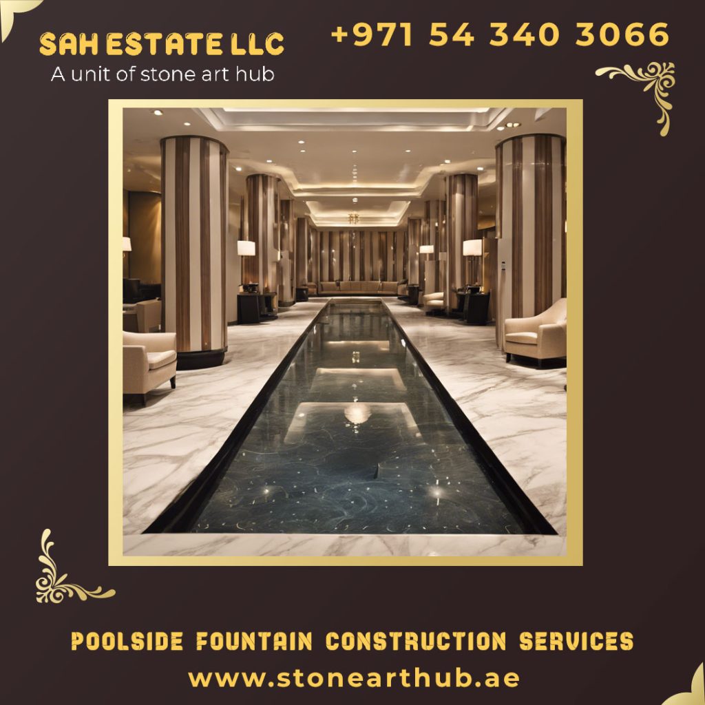 Poolside Fountain Construction Services Abu Dhabi