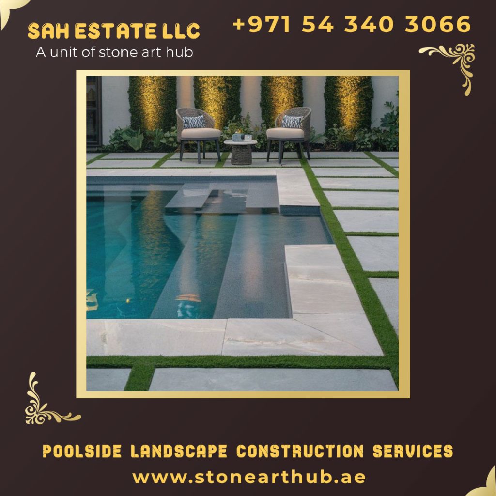 Poolside Landscape Construction Services Abu Dhabi