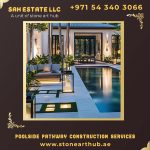 Poolside Pathway Construction Services in Abu Dhabi
