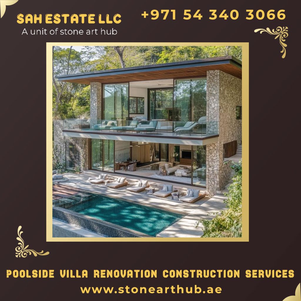 Poolside Villa Renovation Construction Services Abu Dhabi