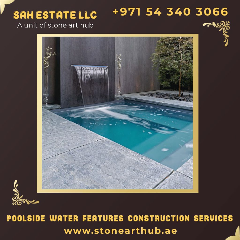 Poolside Water Features Construction Services Abu Dhabi