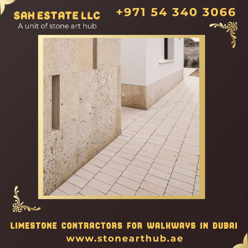 Limestone Contractors For Walkways in Dubai