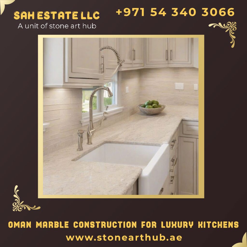 Oman Marble Construction For Luxury Kitchens in Dubai