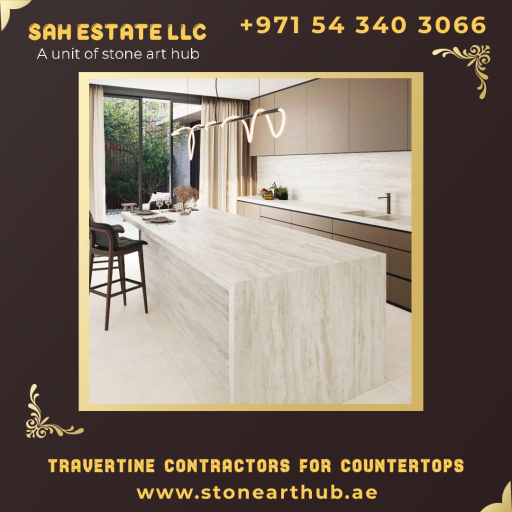 Travertine Contractors For Countertops in Abu Dhabi