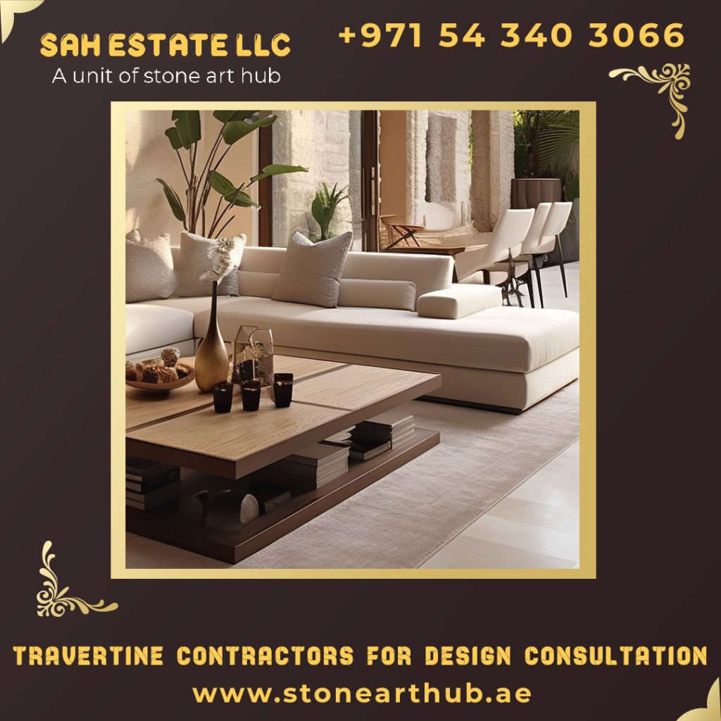 Travertine Contractors For Design Consultation in Abu Dhabi