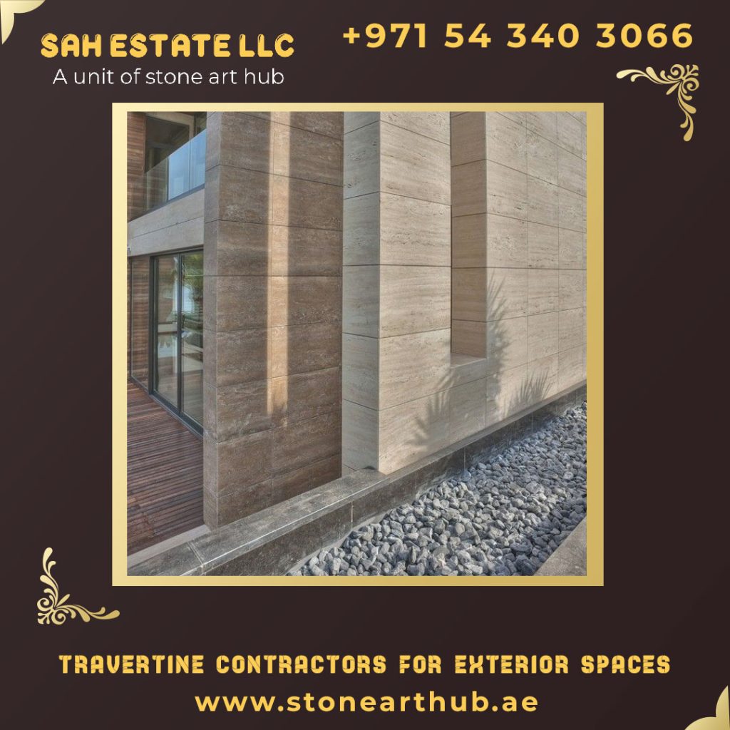 Travertine Contractors For Exterior Spaces in Dubai
