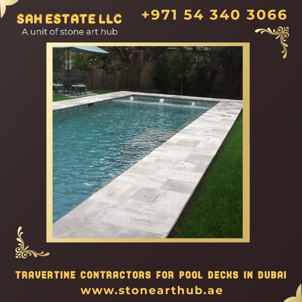 Travertine Contractors For Pool Decks in Dubai