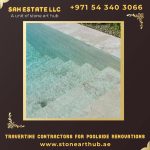 Travertine Contractors For Poolside Renovations in Abu Dhabi