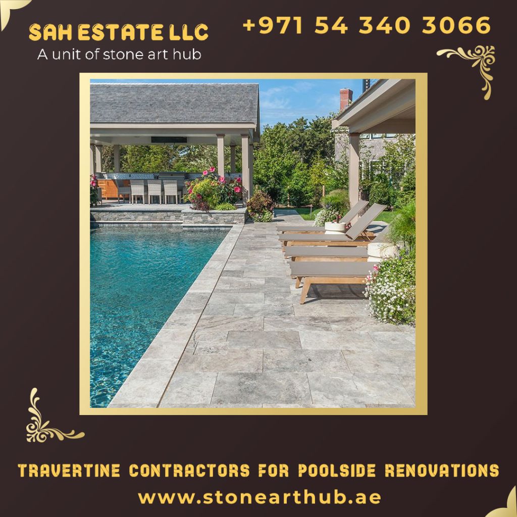 Travertine Contractors For Poolside Renovations in Dubai