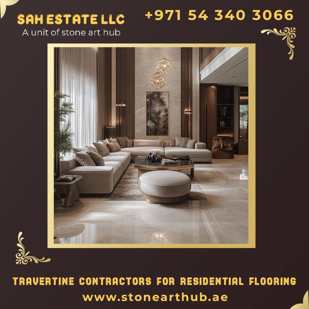 Travertine Contractors For Residential Flooring in Dubai