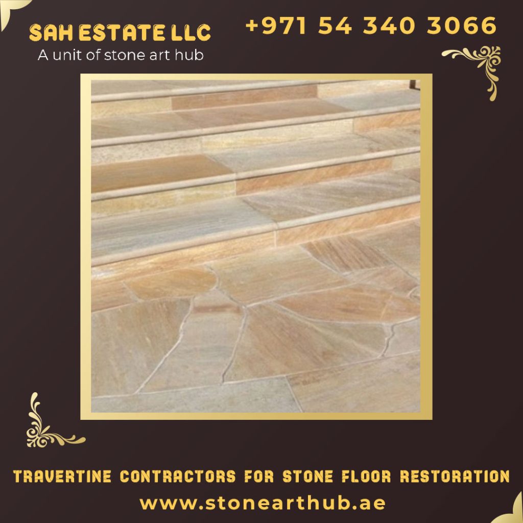 Travertine Contractors For Stone Floor Restoration in Dubai